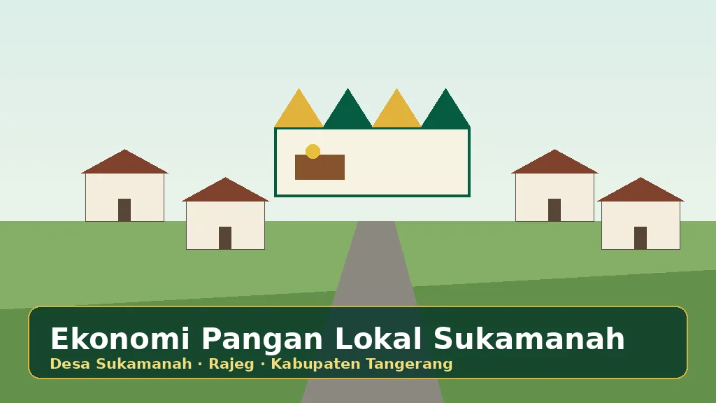 Ilustrasi Desa Berkembang & ekonomi pangan lokal Sukamanah